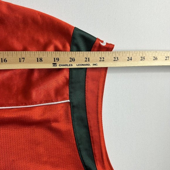 Vintage Nike Team Miami Hurricanes Basketball Jersey Mens Size 2XL Active Y2K - Picture 10 of 11